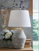 Lawrock - Antique Blue - Terracotta Table Lamp - Simple Home Plus