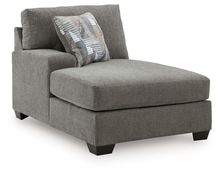 Clarington - LAF Corner Chaise - Greystone - Simple Home Plus