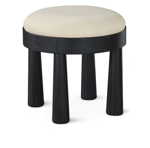 Larea - Upholstered Ottoman - Cream - Simple Home Plus