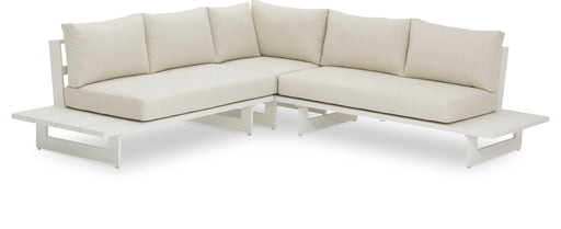 Maldives - Water Resistant Outdoor Patio Sectional With White Frame - Simple Home Plus