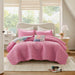 Nellie - Full/Queen 4 Piece Quilt Set - Pink - Simple Home Plus