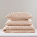 Porter - Queen Soft Washed Pleated Comforter Set - Blush - Simple Home Plus