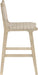Entwine - Vegan Leather Upholstered Counter Stool - Painted Natural - Simple Home Plus