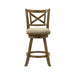 Kodi - Modern Farmhouse Swivel Wood Counter Height Kitchen Bar Stool - Simple Home Plus