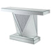 Amore - Mirrored Acrylic Entryway Sofa Console Table - Silver - Simple Home Plus