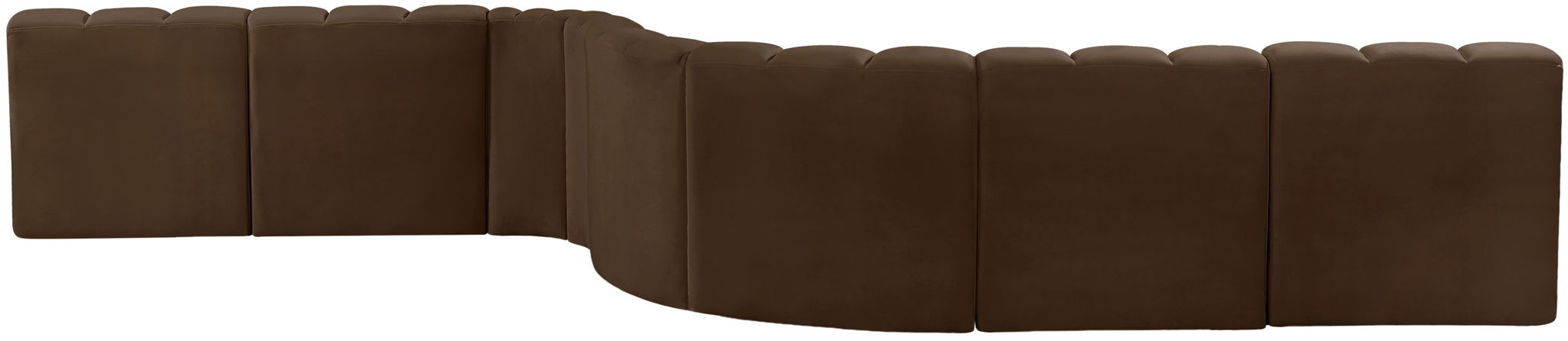 Arc - Velvet 8 Piece Curved Modular Sofa - Simple Home Plus
