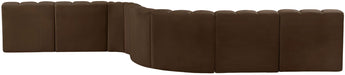 Arc - Velvet 8 Piece Curved Modular Sofa - Simple Home Plus