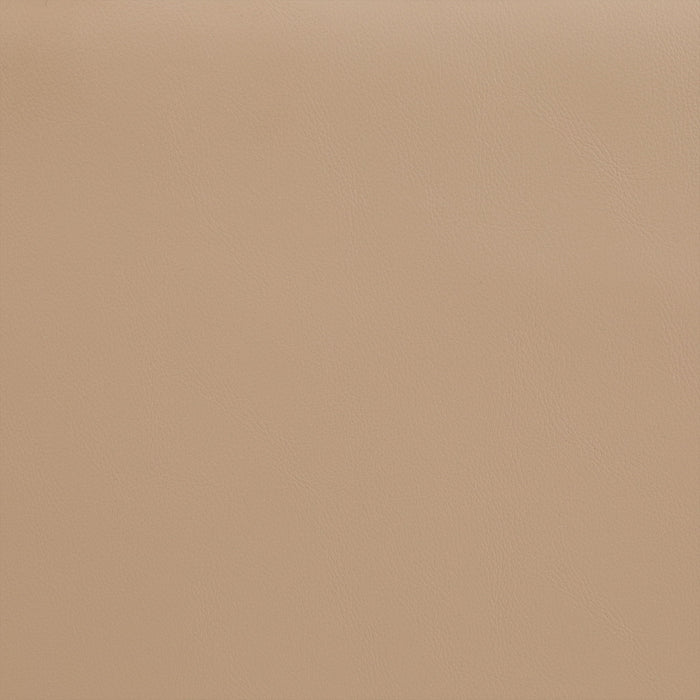 Comfy - Faux Leather Ottoman - Tan - Simple Home Plus