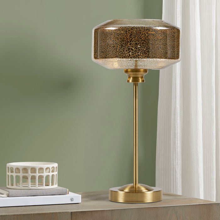 Lumivive - Mercury Glass Table Lamp - Gold - Simple Home Plus
