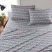 Flannel - 4 Piece Full Sheet Set - Gray Ski Jump - Simple Home Plus