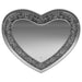 Aiko - Heart Shaped LED Light Wall Mirror - Silver - Simple Home Plus
