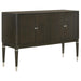 Reseda - 4-Door Dining Sideboard Server With Shelves - Ash Brown - Simple Home Plus