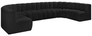 Arc - Boucle Fabric 8 Piece Modular Sofa - Simple Home Plus