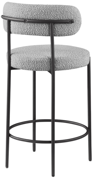 Beacon - Boucle Fabric Stool (Set of 2) - Simple Home Plus