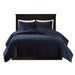 Harper - Reversible 3 Piece Coverlet Set - Navy - Simple Home Plus
