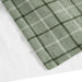 Anaheim - Plaid Faux Leather Tab Top Curtain Panel With Fleece Lining - Green - Simple Home Plus