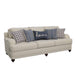 Glenn - Upholstered English Arm Sofa - Light Gray And Blue - Simple Home Plus