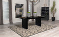 Catherine - Rectangular Wood Dining Table - Black - Simple Home Plus