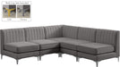Alina - 5 Piece Armless Sectional - Simple Home Plus