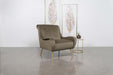Ricci - Upholstered Saddle Arm Accent Chair - Simple Home Plus