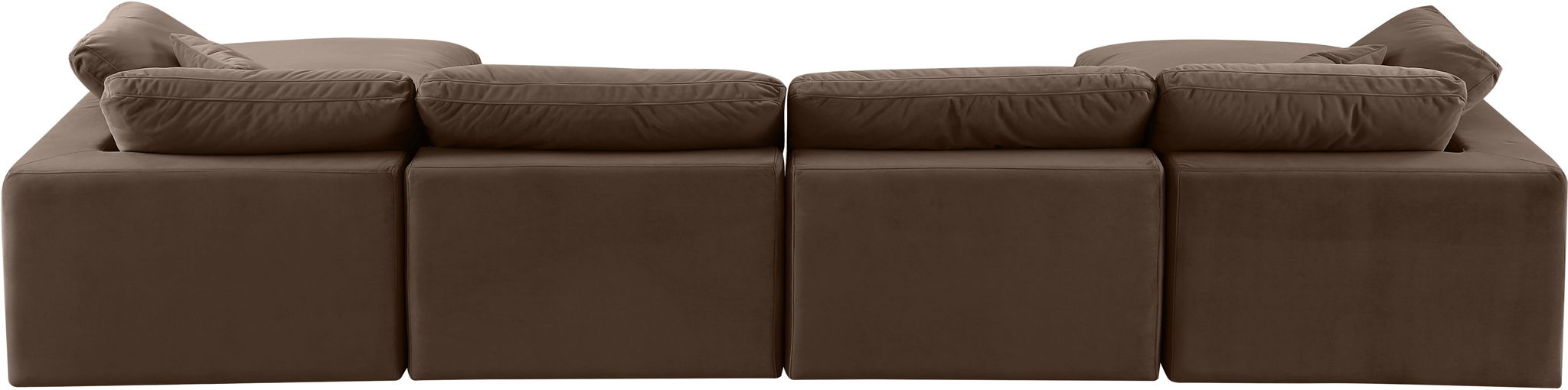 Comfy - 6 Piece Velvet Modular Double Chaise Sectional - Simple Home Plus