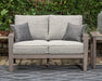 Hillside Barn - Gray / Brown - Loveseat W/Cushion - Simple Home Plus