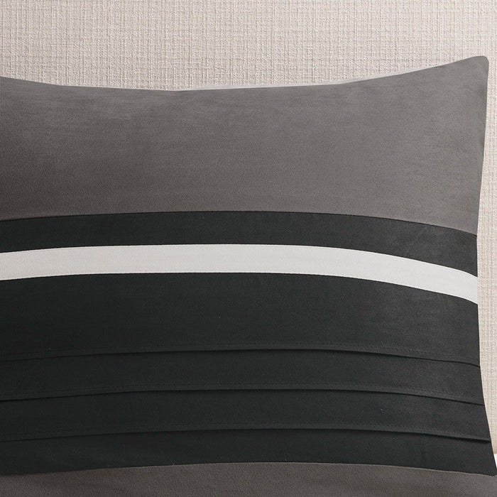 Palmer - California King Piece Comforter (Set of 7) - Black - Simple Home Plus