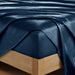 Satin - 6 Piece California King Luxury Sheet Set - Midnight Blue - Simple Home Plus