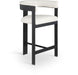 Romeo - Faux Leather Counter Stool With Black Base (Set of 2) - Simple Home Plus