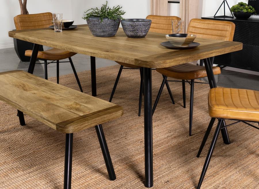 Maverick - Solid Wood Dining Table - Natural Mango - Simple Home Plus