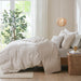 Dover - King 5 Piece Organic Oversized Comforter Cover Set W / removable Insert - Natural - Simple Home Plus