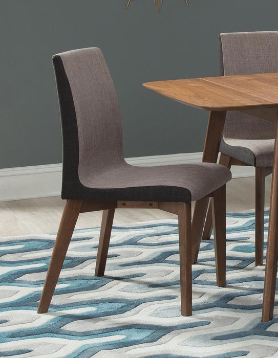 Redbridge - Upholstered Dining Side Chair (Set of 2) - Natural Walnut - Simple Home Plus