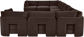 Hammond - Velvet Performance Fabric Upholstered 10 Piece Sectional - Simple Home Plus