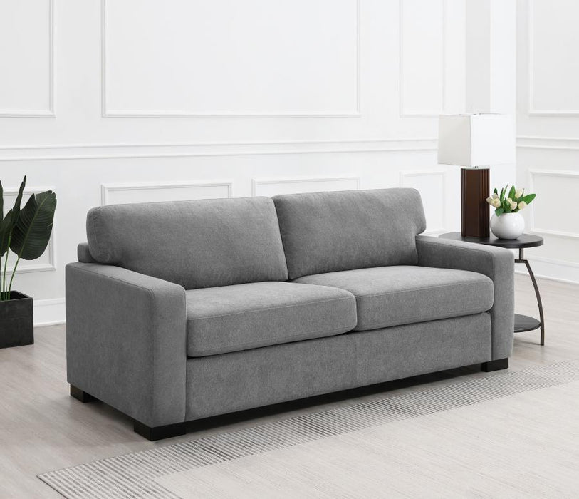 Simpson - Upholstered Sofa Sleeper With Queen Mattress - Gray - Simple Home Plus
