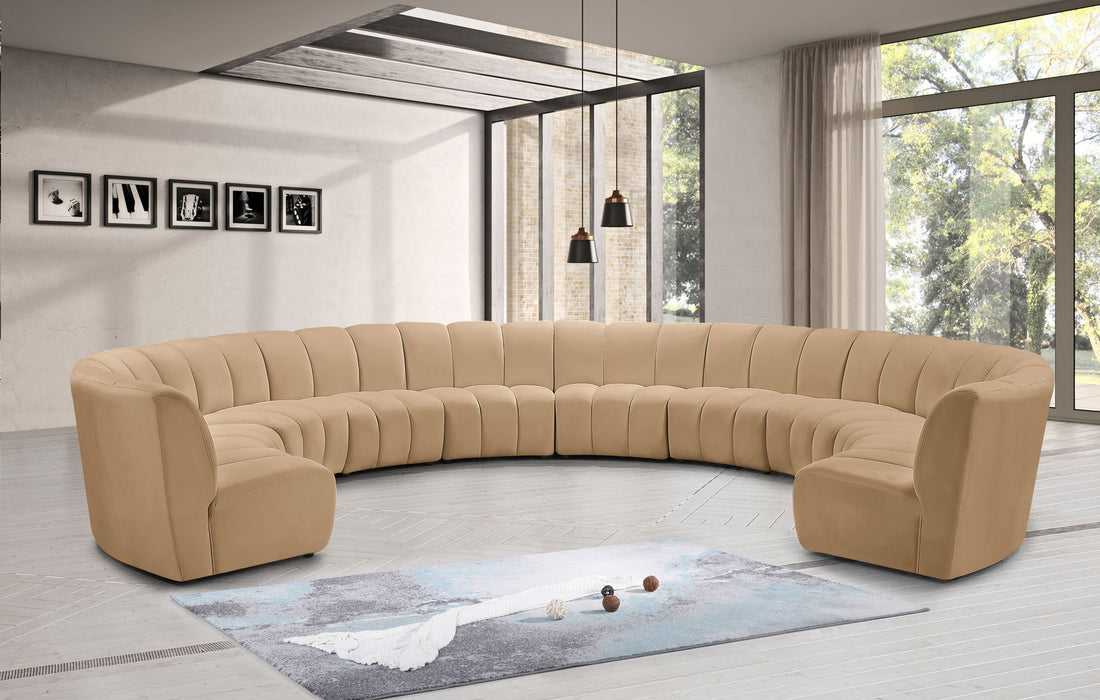 Infinity - 10 Piece Modular Sectional - Camel - Simple Home Plus