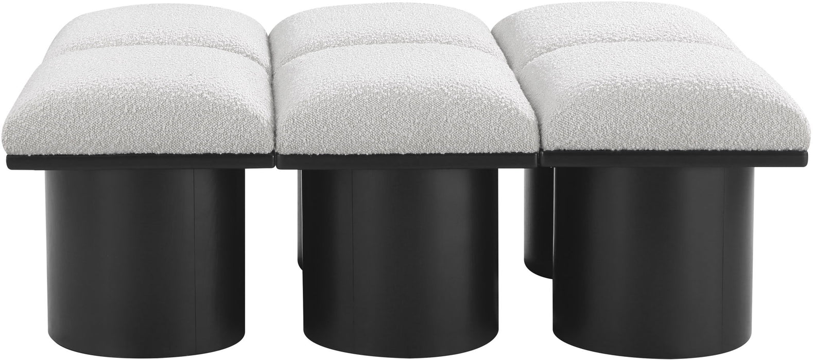 Pavilion - 6 Piece Modular Bench With Black Base - Simple Home Plus