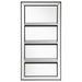 Oriel - Rectangular 3-Shelf Wall Mirror - Silver - Simple Home Plus