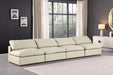 Comfy - Faux Leather Modular Armless Sofa 4 Seats - Simple Home Plus
