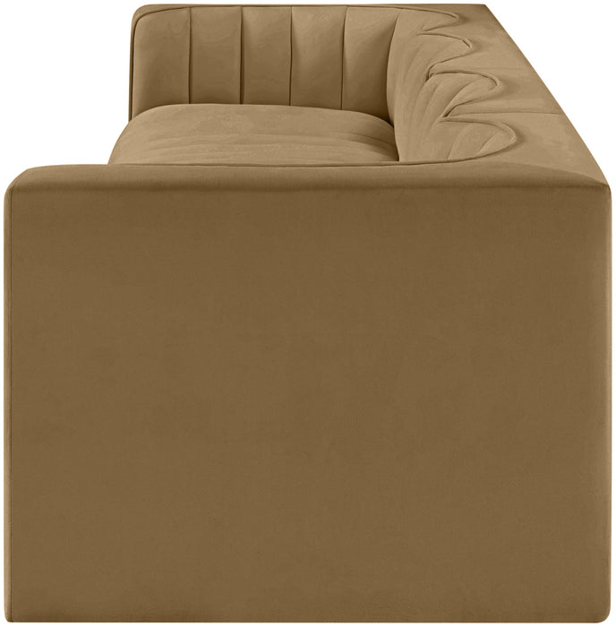 Rummi - Velvet Performance Fabric Upholstered 4 Piece Modular Sofa - Simple Home Plus