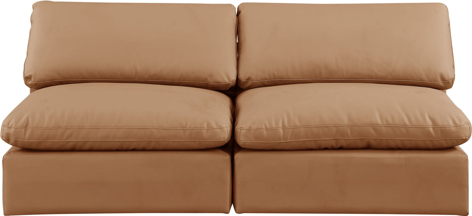 Comfy - Faux Leather Modular Armless Sofa 2 Seats - Simple Home Plus