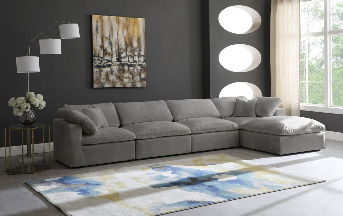 Cozy - 5 Piece Modular Sectional With Chaise - Simple Home Plus