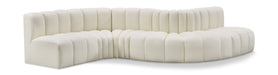 Arc - Faux Leather 6 Piece Curved Modular Sofa - Simple Home Plus