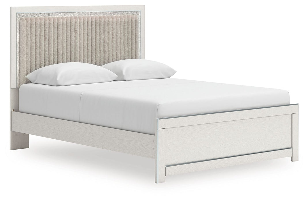 Zuraleus - Upholstered Panel Platform Bed With Roll Slats - Simple Home Plus