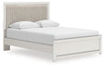 Zuraleus - Upholstered Panel Platform Bed With Roll Slats - Simple Home Plus