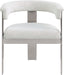 Romeo - Boucle Dining Chair With Silver Base (Set of 2) - Simple Home Plus