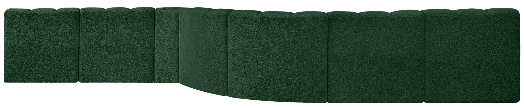 Arc - Boucle Fabric 8 Piece Curved Modular Sofa - Simple Home Plus