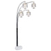 Maisel - Hanging Crystal Arc Tree Floor Lamp - Black - Simple Home Plus