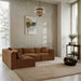 Shaggy - Fabric 4 Piece Modular Sectional - Simple Home Plus