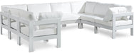 Nizuc - Outdoor Patio 8 Piece Modular Sectional With White Frame - Simple Home Plus