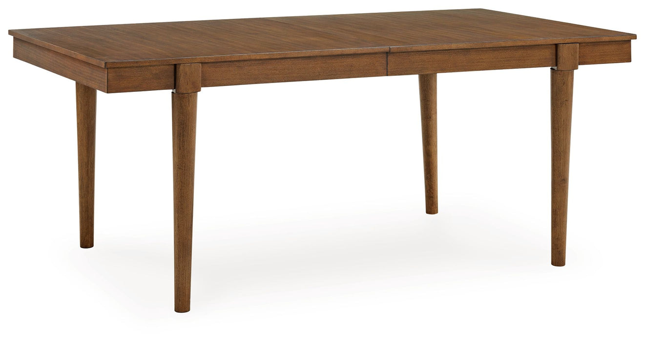 Lyncott - Brown - Rectangular Dining Room Extension Table - Simple Home Plus